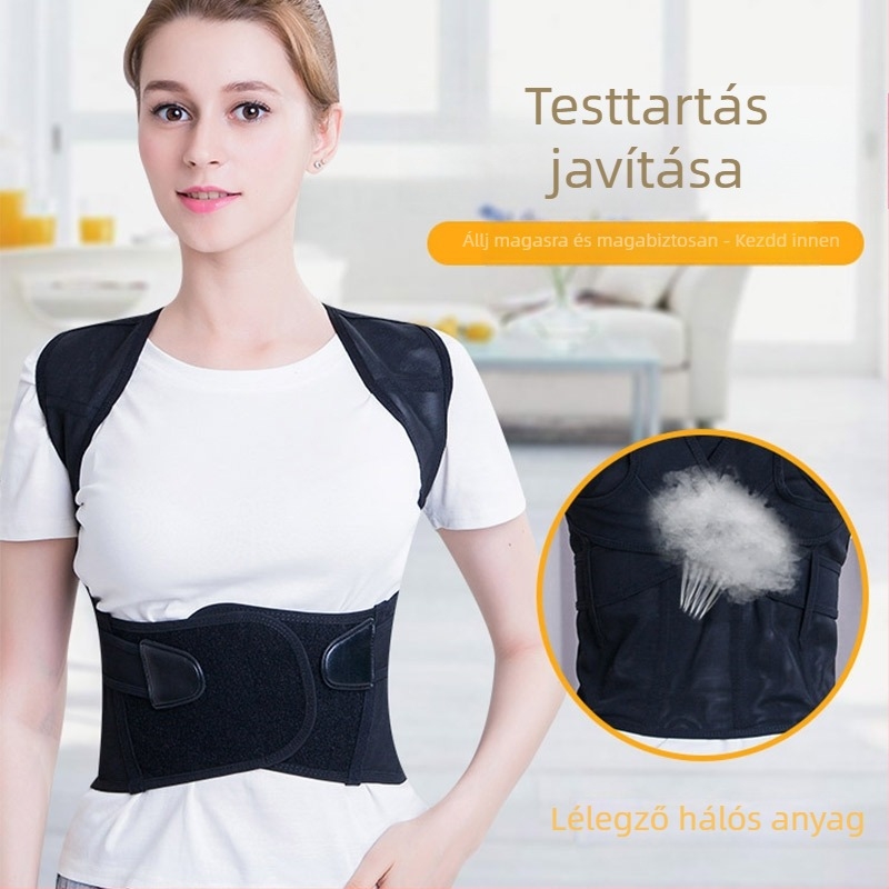 Junlaikang U9 Uniszex Testtartás-korrekciós Öv — Hátsó Támogatás, Hátgerinc-korrekció, 2023-as Modell