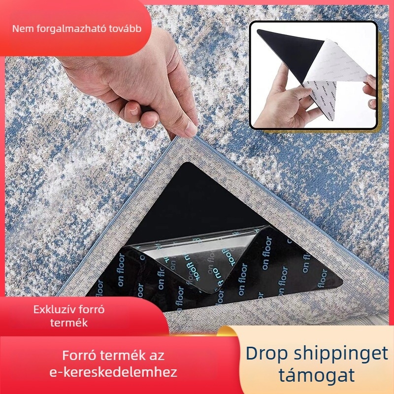 Háromszög alakú csúszásmentes patch otthoni használatra, PU anyag, ragasztással történő rögzítés, 2014 téli debütálás