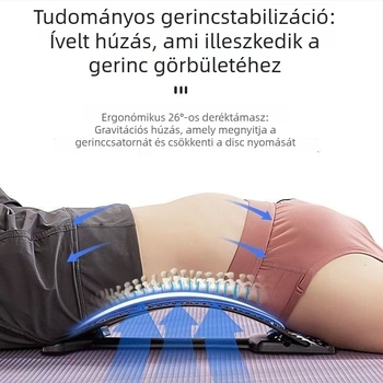 Pinmei Lumbális tractus masszírozó – PP test, deréktáji eszköz, modell YB, hálózati csatlakozás nélkül, garancia 10