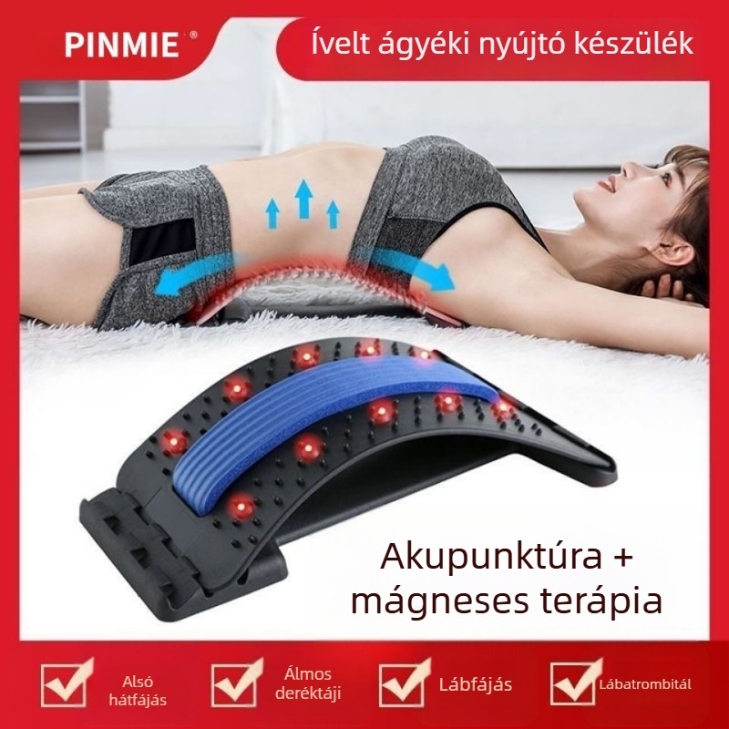 Pinmei Lumbális tractus masszírozó – PP test, deréktáji eszköz, modell YB, hálózati csatlakozás nélkül, garancia 10