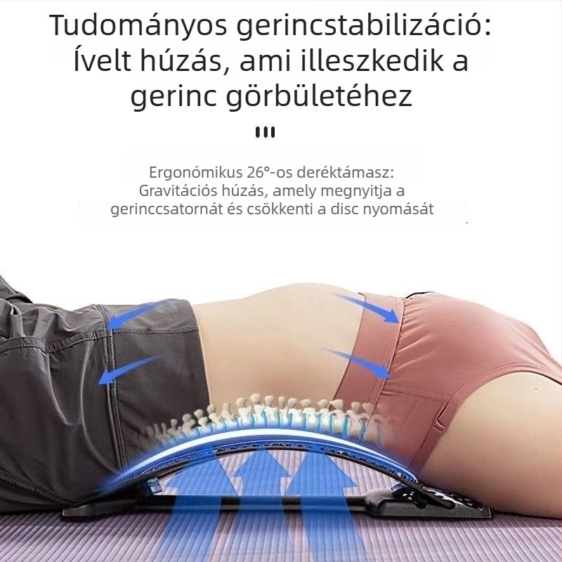 Pinmei Lumbális tractus masszírozó – PP test, deréktáji eszköz, modell YB, hálózati csatlakozás nélkül, garancia 10