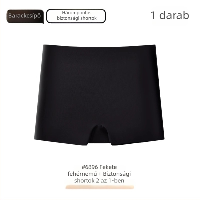 Női biztonsági boxer alsónemű varratmentes, két az egyben, anti-expozíció, gyorsan száradó, alacsony derékvonal