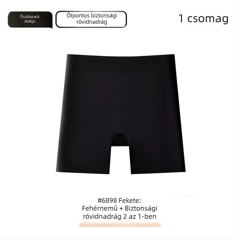 Női biztonsági boxer alsónemű varratmentes, két az egyben, anti-expozíció, gyorsan száradó, alacsony derékvonal