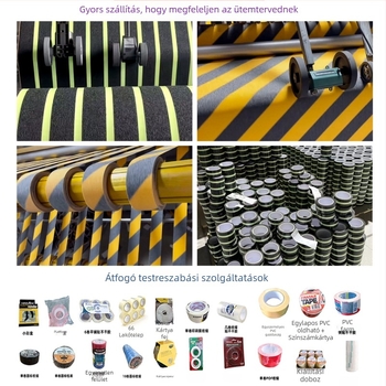 Fényével világító csúszásmentes ragasztószalag lépcsőkhöz: erős ragasztó, kopásálló, PVC alap, akril ragasztó, testre szabható vastagság, -20°C-tól 80°C-ig