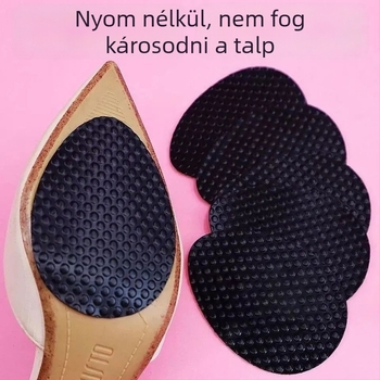 Csúszásmentes előre talpbetét bőr cipőhöz magassarkúhoz — Regular modell, kopásálló, anyag: fa, őszi használatra