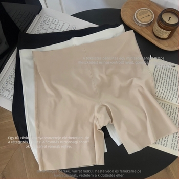 Női biztonsági nadrág, magas derekú, ice silk anyag, nylon 81,2%, ágyék belső rész 100% pamut, 2 az 1-ben dizájn