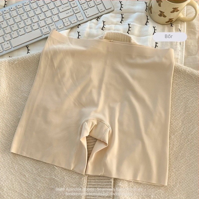 Női biztonsági nadrág, magas derekú, ice silk anyag, nylon 81,2%, ágyék belső rész 100% pamut, 2 az 1-ben dizájn