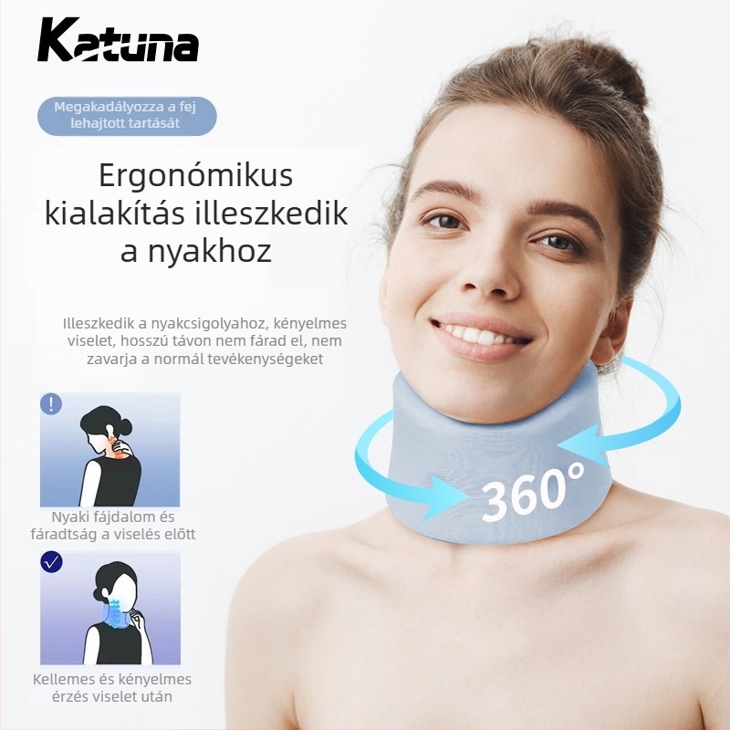 Nyaki támasztó nyakmerevítő – KATU Resistance, Ice Silk memory foam, modell SQAABO0101, nyakra, 86 g