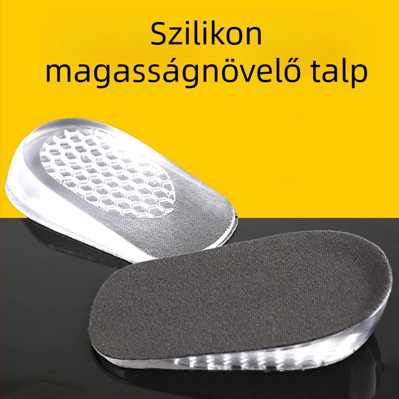 Szilikon magasságot növelő talpbetét – Félpad, Modell H66, Uniszex, Magasság növelés