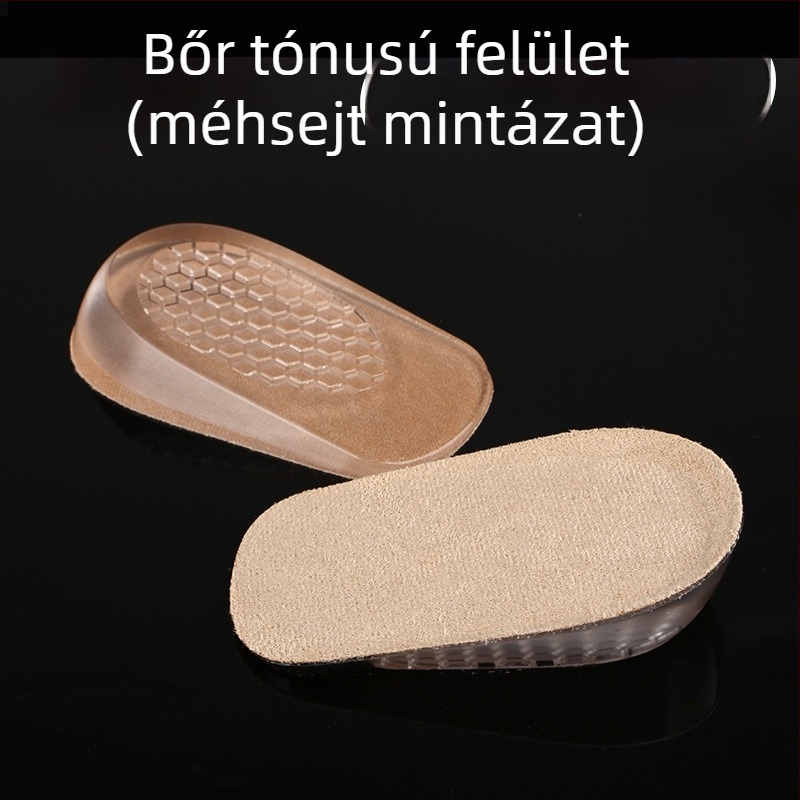 Szilikon magasságot növelő talpbetét – Félpad, Modell H66, Uniszex, Magasság növelés