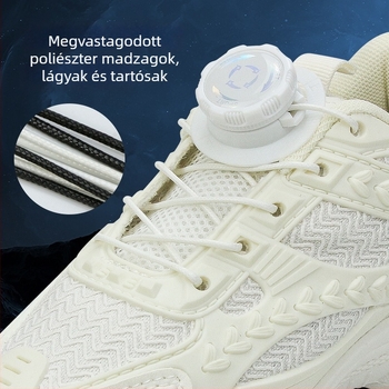 Forgócsatos cipőfűzők – kötés nélkül, alkalmas sportcipőkhöz és hétköznapi lábbelikhez, 100 cm hosszú, Suobu márka