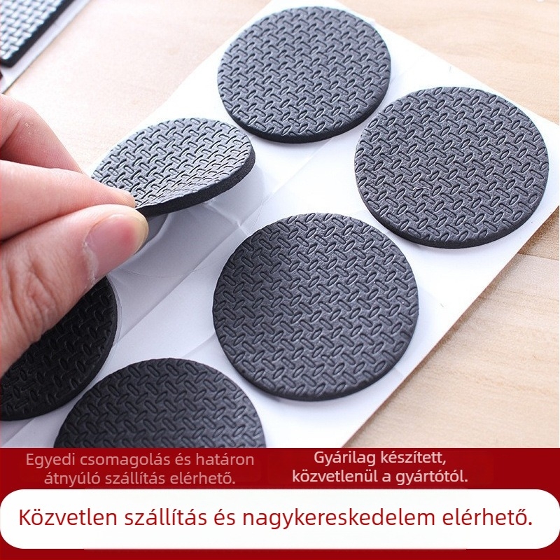 Peva anyagú szék- és asztallábvédők, négyszögletes, csúszásmentes, kopásálló