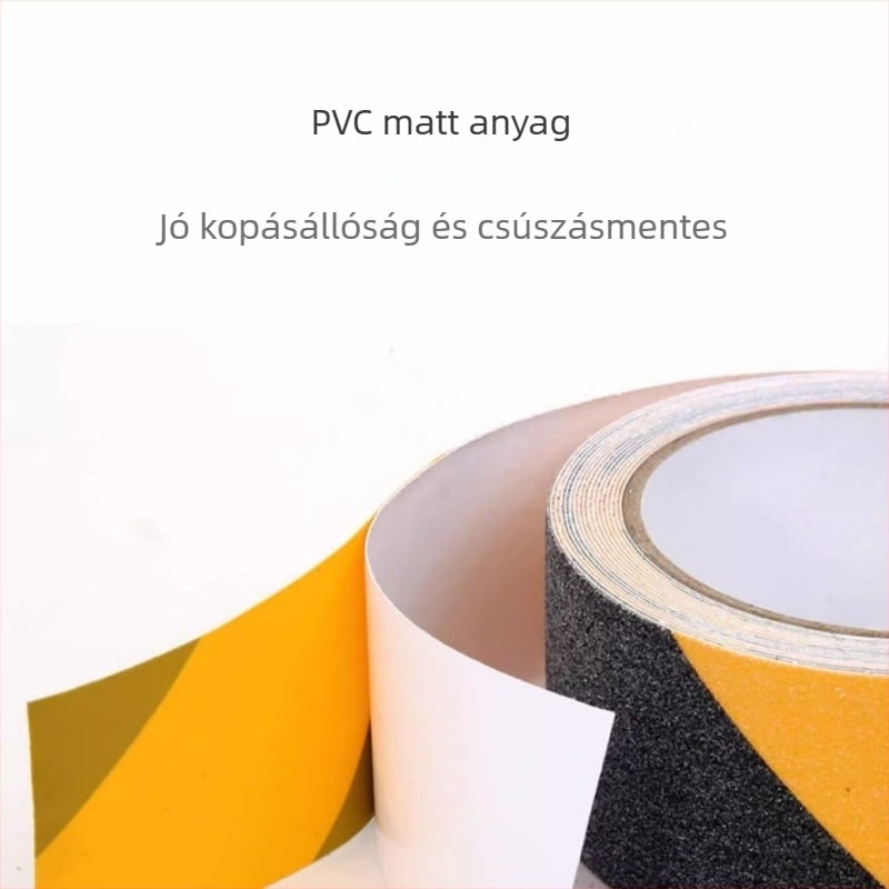Út közúti csúszásmentes szalag PVC + matt kompozit alapanyaggal, kopásálló, olaj-alapú ragasztó, viszkozitás 90 N/m