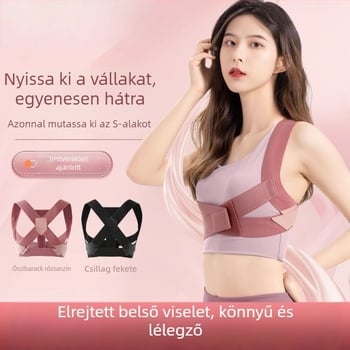 Thousand Leaves BBJ0005-A-0 Tartáskorrekció a hátnak, lélegző, láthatatlan dizájn, felnőtteknek és diákoknak; tanúsítvány 1