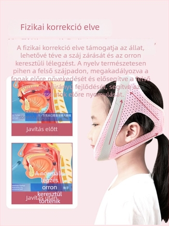 Gyerekeknek készült szájüregi légzés-korrekciós öv — megakadályozza a száj nyitását alvás közben; Márka Li Yue, Modell: Mouth Breathing Correction Belt