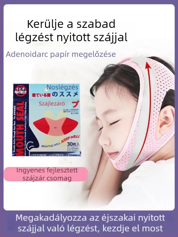 Gyerekeknek készült szájüregi légzés-korrekciós öv — megakadályozza a száj nyitását alvás közben; Márka Li Yue, Modell: Mouth Breathing Correction Belt