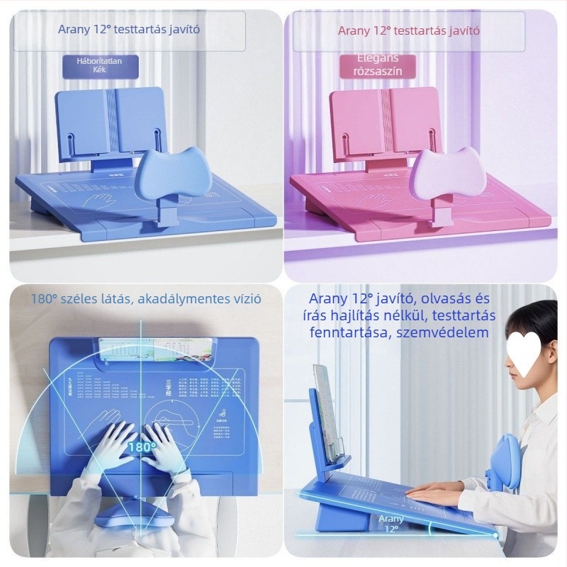 Testtartás-korrekció asztali íróeszköz gyerekeknek – ferde írófelület, testtartás és látás korrekciója, Modell 1, 1 év a piacon, Tanúsítvány 1