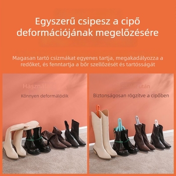 Csizmákhoz készült tartókeret, univerzális bőr cipő-támasz, anti-gyűrődés, anti-deformáció, anti-összeomlás