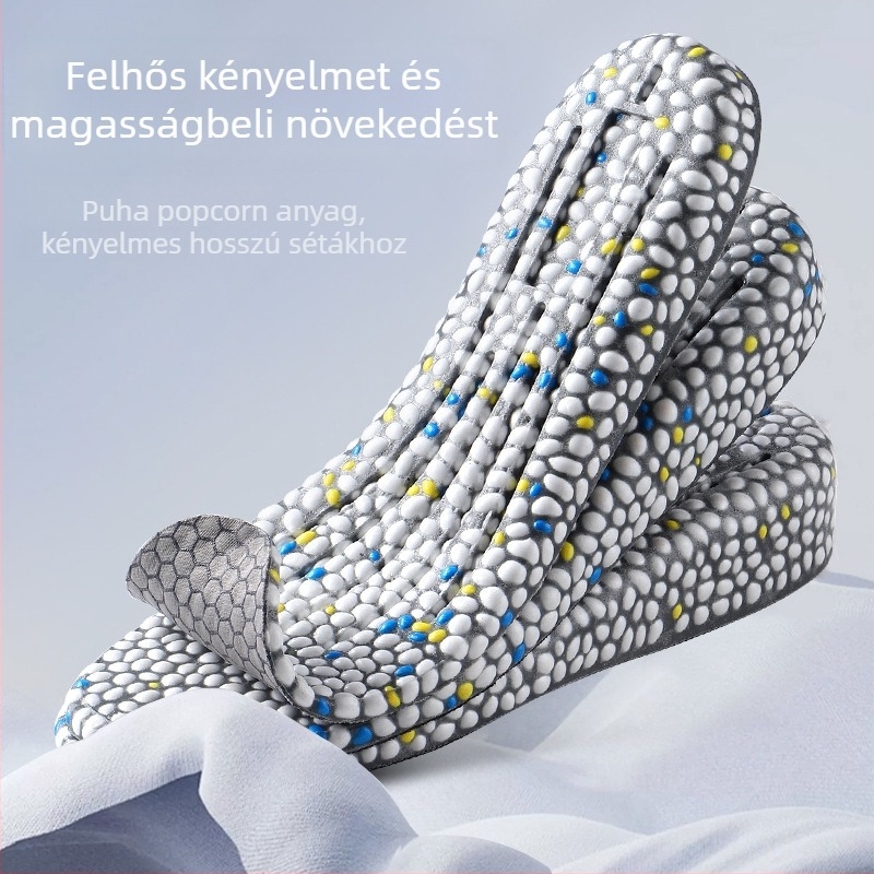 TPU sporttalp magasság növelésére, 3A antibakteriális/dezodoráló, légáteresztő, EU méretek 35–46