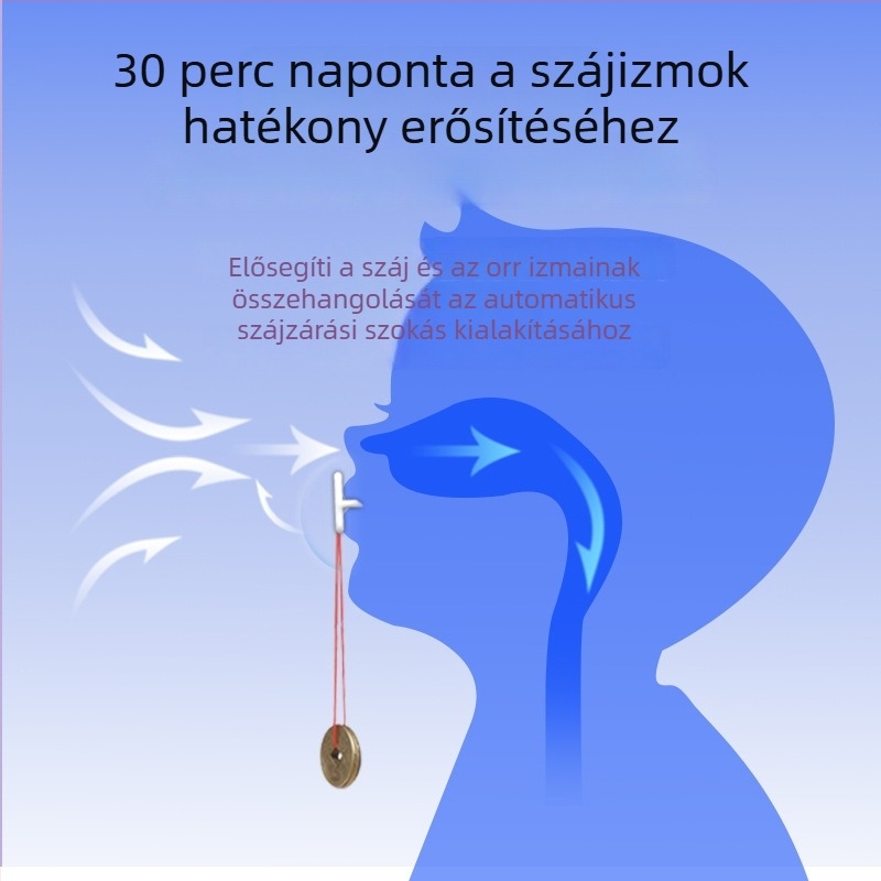 Ajakizmok edzője a szájüregen át történő légzés korrekciójához – Horkolás elleni készülék, felnőtt kiadás, PP anyag, testreszabás nélkül, adenoid hipertrófia kontextusban