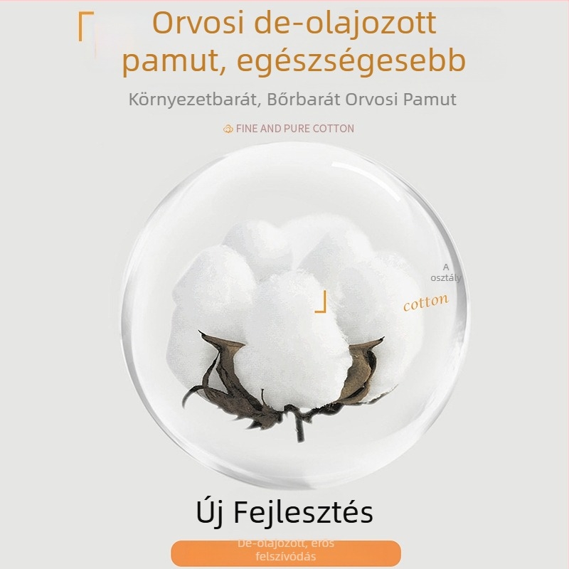 Női orvosi minőségű Class A pamut alsónemű, középmagas derekú, antibakteriális 7A, kibővített ágyéktáji háromszög fazon, 3–4 pár