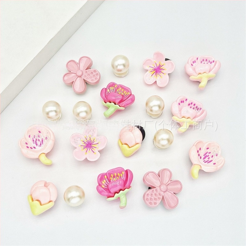 Crocs virág dísz, levehető sakura virág dekoráció, Modell No. 11, minden évszakban alkalmas