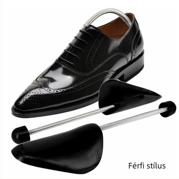 Cipőnyújtó a deformáció megelőzésére — Modell: stílusos anti-collapse cipő-last; Stílus: anti-gyűrődés és anti-deformáció; Alkalmas bőr és textil lábbelik, munkacipők és mások; Szezonok: Nyár, Tél, Tavasz, Ősz