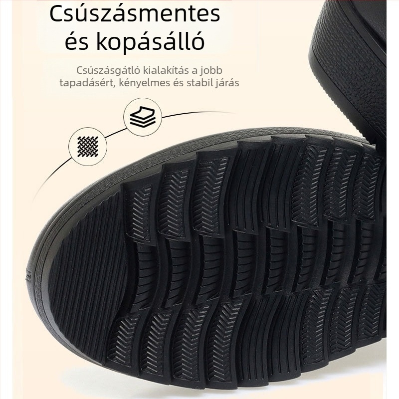 Női mindennapi kényelmes cipő kerek orrú, mikroszálas felsőrész, gumitalp, mikroszálas belső, középmagas sarok 3–5 cm, alacsony boka