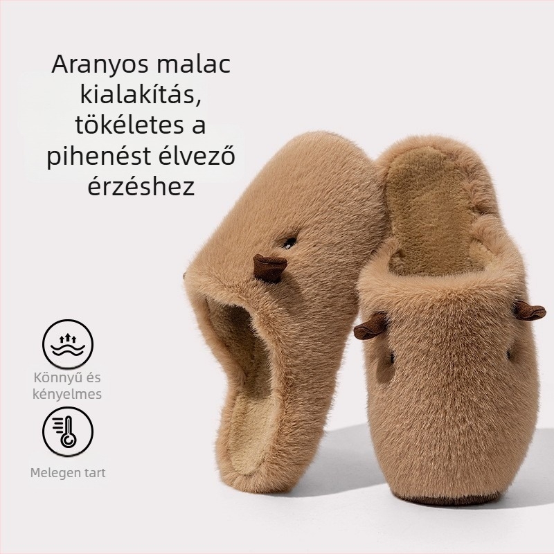 Alice női papucsok – velúr felső, EVA talp, műszőrme bélés, 3–5 cm talpvastagság, injektált talp, csúszásmentes.