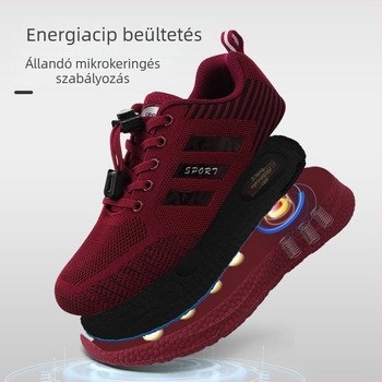 Őszi sétacipők középkorú és idős nőknek — ultra-könnyűek, hálós felsőrész, alacsony sarok 1–3 cm, ütéscsillapítás, textil talpbetét, rugalmas pánt