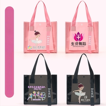 Little Dancer gyerekeknek szánt tánctáska — PVC sporttáska anime mintával, Oxford belsővel, légpárnás vállpántok, nyári 2024 megjelenés