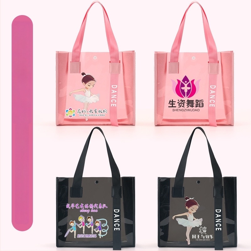 Little Dancer gyerekeknek szánt tánctáska — PVC sporttáska anime mintával, Oxford belsővel, légpárnás vállpántok, nyári 2024 megjelenés