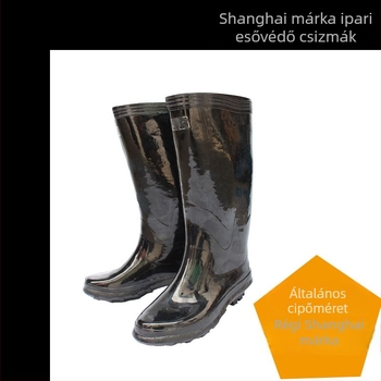 Gumi esőcsizmák, magas szárú, PVC felső rész, gumi talp, kopásálló és ütéscsillapító