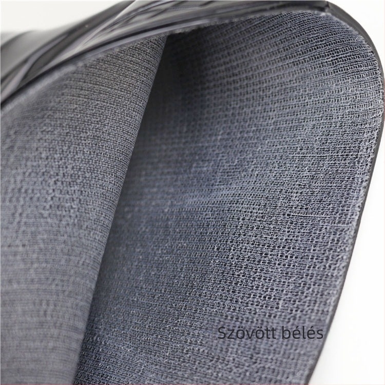 Férfi esőcsizmák PVC burkolattal, csúszásmentes és kopásálló, alacsony cső, hálós bélés