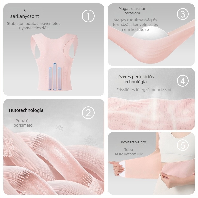 Samepeak G1 hátsó testtartás-korrektor, légáteresztő, MA tanúsítványú