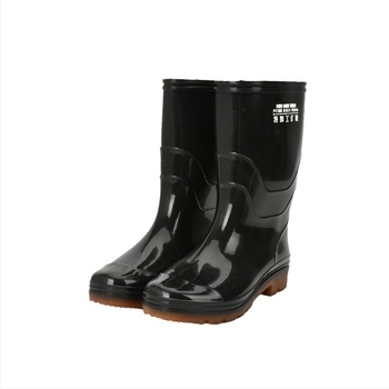 Férfi esőcsizmák, vízállóak, csúszásmentesek és kopásállóak (középmagas szár, PVC felső rész, injekciós öntés, alacsony dőlésű sarok)