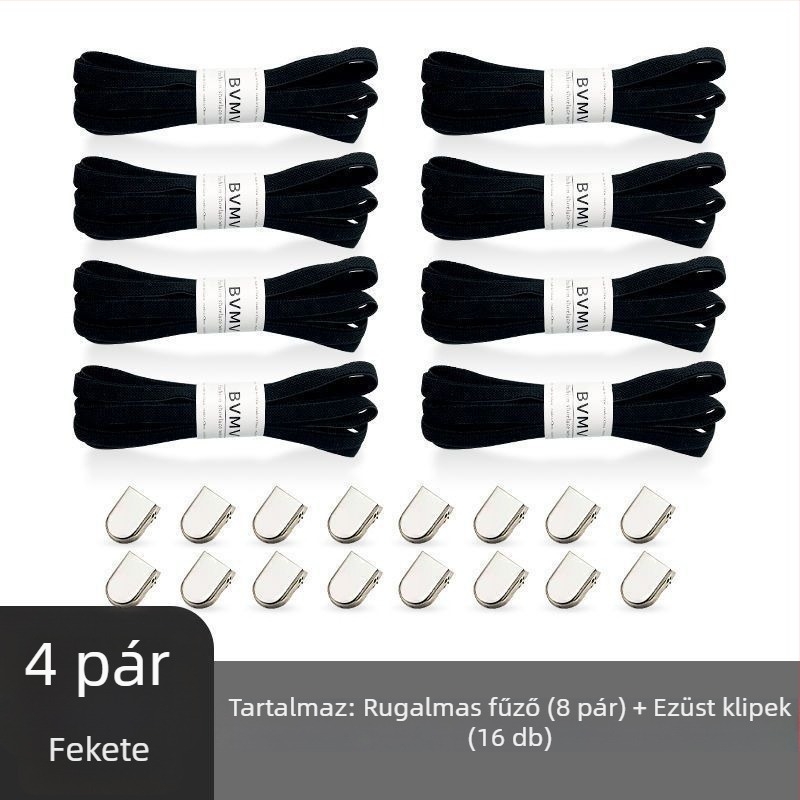 Rugalmas, kötés nélküli cipőfűző kapoccsal vászoncipőkhöz – tavaszra