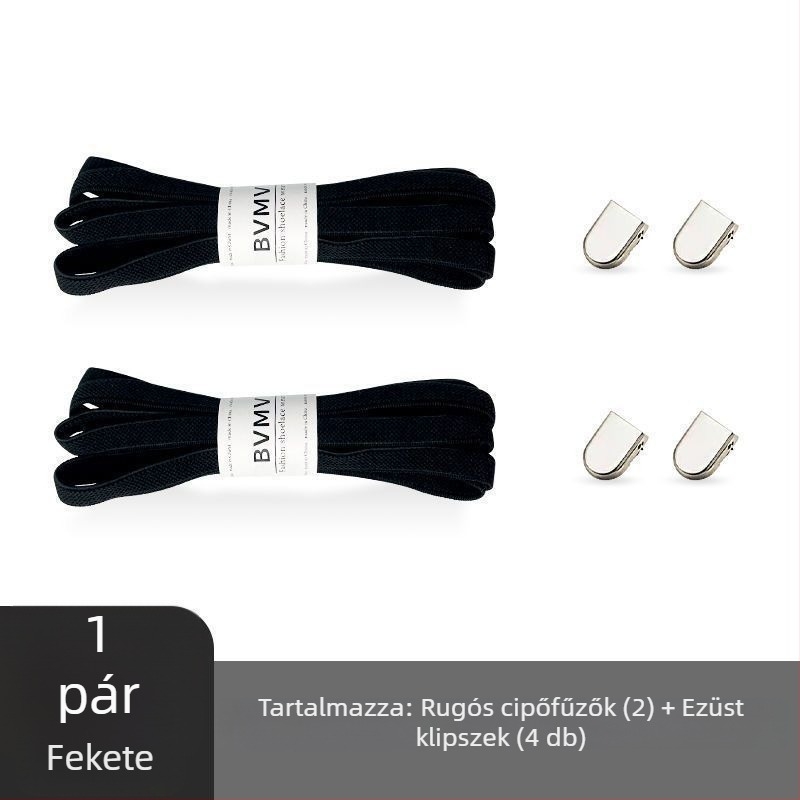 Rugalmas, kötés nélküli cipőfűző kapoccsal vászoncipőkhöz – tavaszra