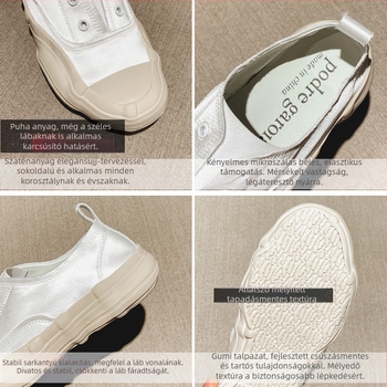 Női casual satin lapos cipő kerek orral, mikroszálas felsőrész, gumi talp, 1–3 cm alacsony sarok