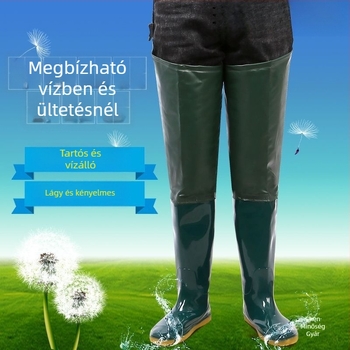 Uniszex műanyag esőcsizma térdig érő, mezőgazdasági területek és átkelés vízben, magas cső, 2024 nyár