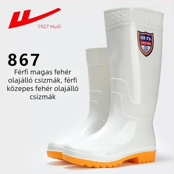 Warrior esőcsizmák - Magas szár, csúszásmentes talp, Műanyag felső és talp, Műanyag bélés, Textil talpbetét