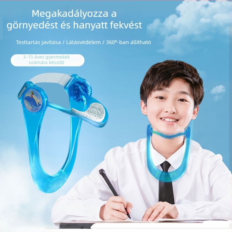 Nyaki merevítő a fej előrenyomulásának korrekciójára, PP anyagú, modell: Új nyaki támasz, nyakhoz