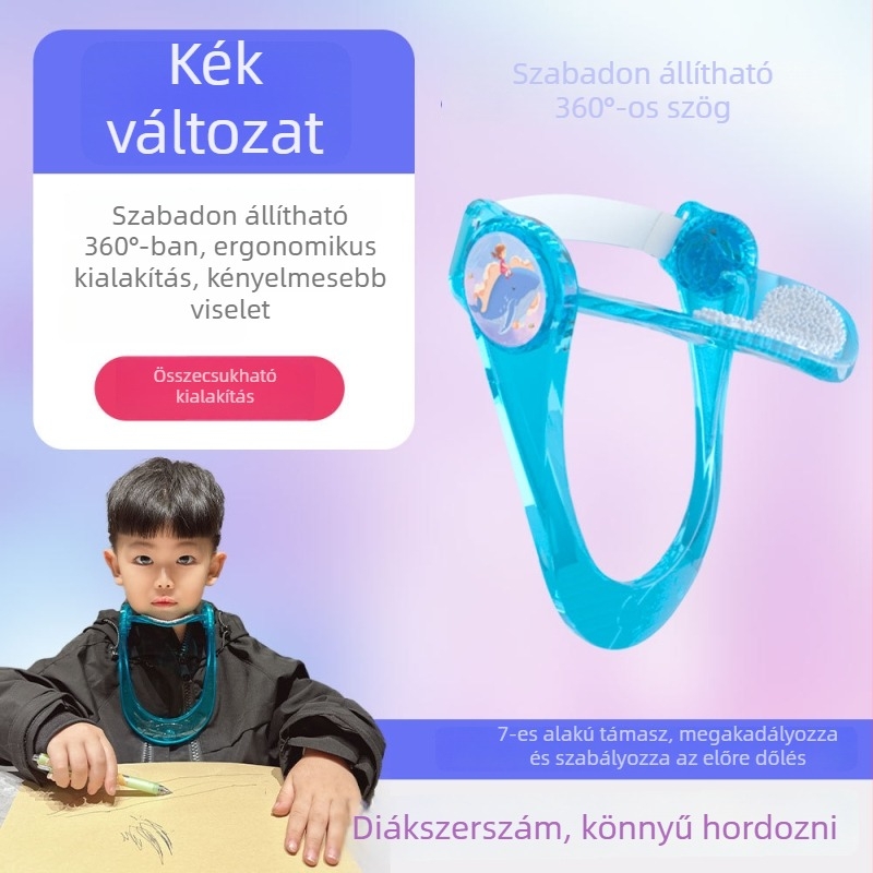Nyaki merevítő a fej előrenyomulásának korrekciójára, PP anyagú, modell: Új nyaki támasz, nyakhoz