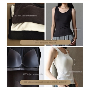 Merino gyapjú ujjatlan mellény, kerek nyakkal – ősz-tél szezon (Fő szál: Merinó gyapjú; Szezon: Ősz-Tél; Nyak: kör alakú; Vastagság: közepes 181-200 g/m²)