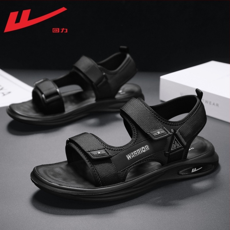 Szandál len felsőrésszel, PVC talppal, sportos nyitott orrú dizájn, Velcro zárás