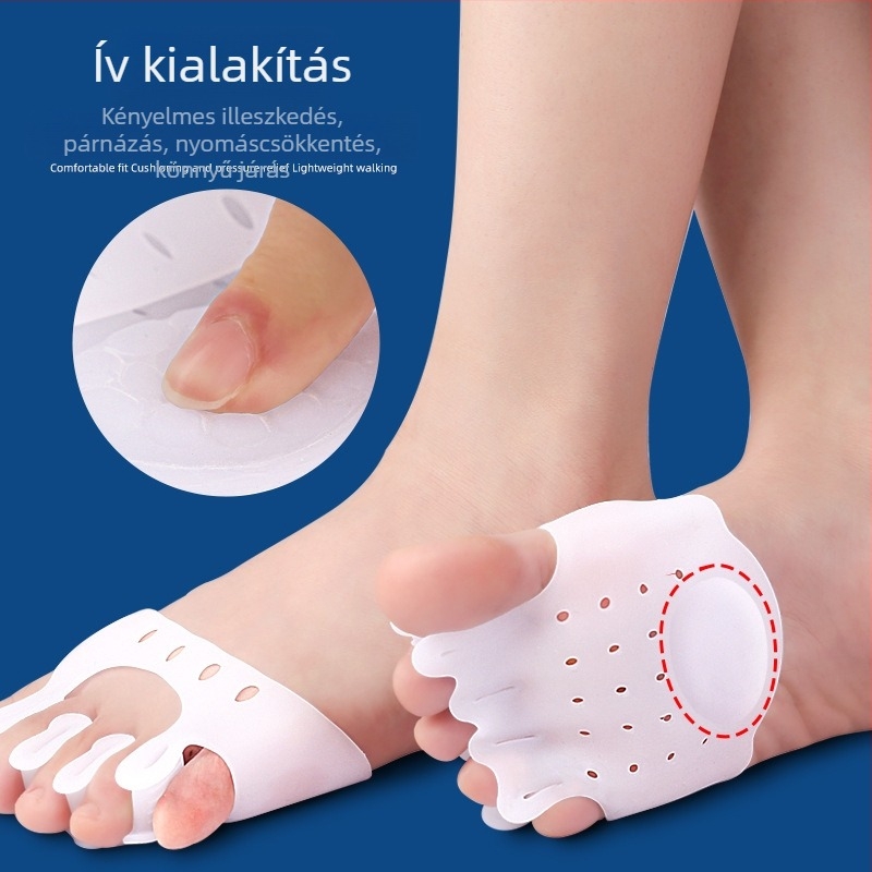 Hallux valgus korrigáló lábujj párna, fából készült, őszi használatra