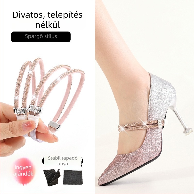 PU anyagú sarokvédő pánt – modell High heels anti-falling heel straps, munkacipőkhöz, cipőfeszítő, tavasz, felnőttek