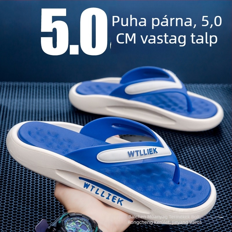 Férfi strandpapucs – laza stílus, felső PVC, talp PVC, korosztály 18–40