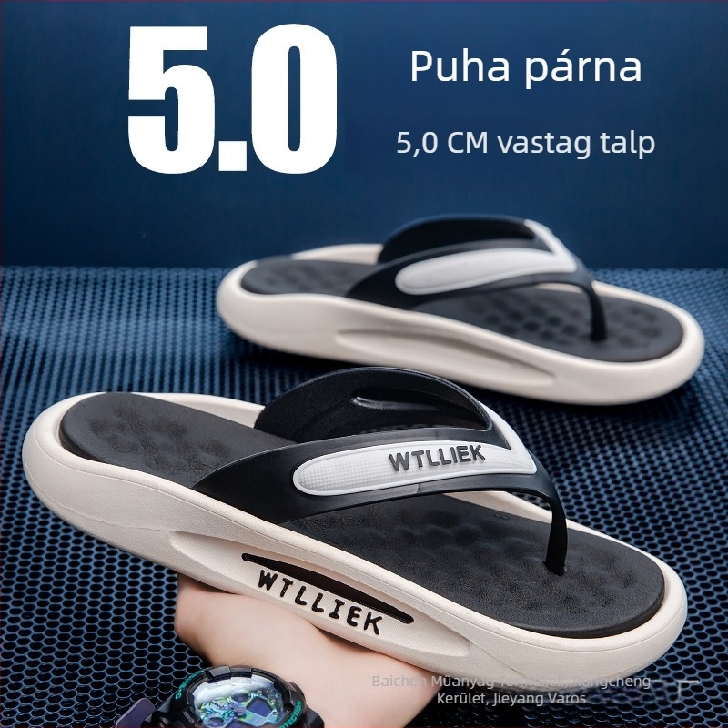 Férfi strandpapucs – laza stílus, felső PVC, talp PVC, korosztály 18–40