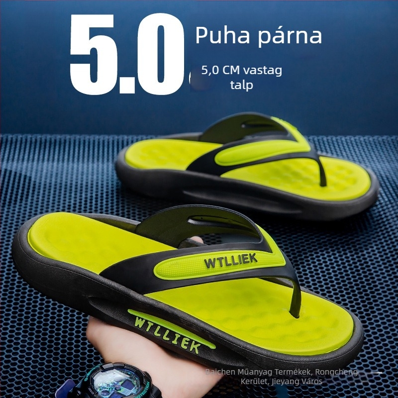 Férfi strandpapucs – laza stílus, felső PVC, talp PVC, korosztály 18–40